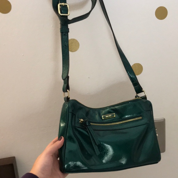 Teal shiny Crossbody bag - Picture 2 of 2